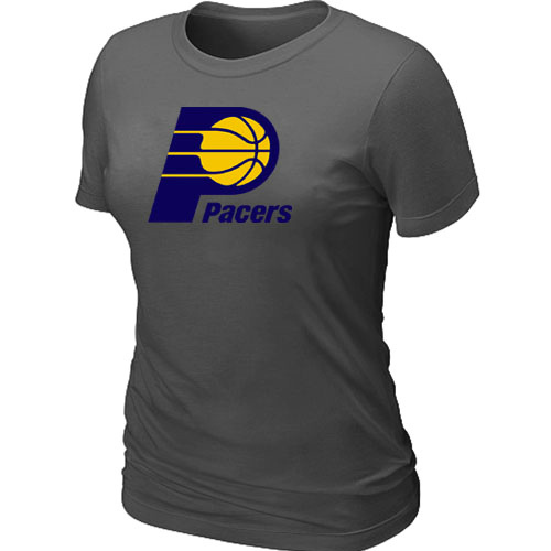 NBA Indiana Pacers Big & Tall Primary Logo D.Grey Womens T-Shirt 