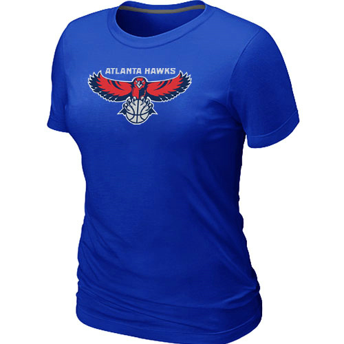 NBA Atlanta Hawks Big & Tall Primary Logo Blue Womens T-Shirt 