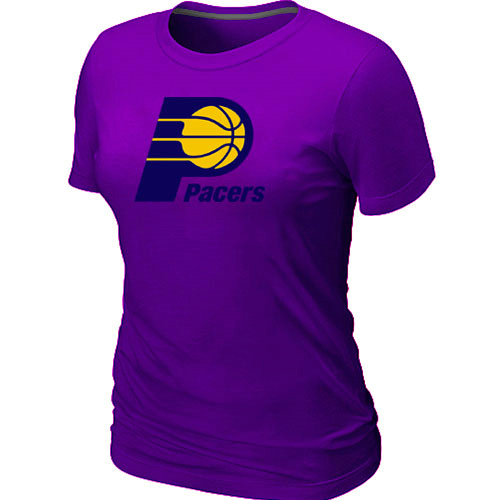 NBA Indiana Pacers Big & Tall Primary Logo Purple Womens T-Shirt 