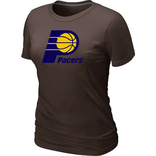 NBA Indiana Pacers Big & Tall Primary Logo Brown Womens T-Shirt 