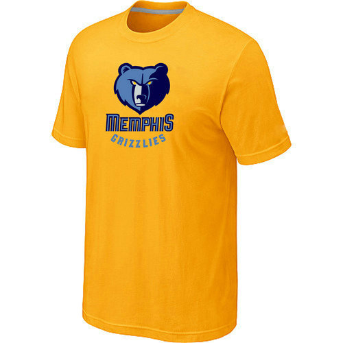 NBA Memphis Grizzlies Big & Tall Primary Logo Yellow T-Shirt