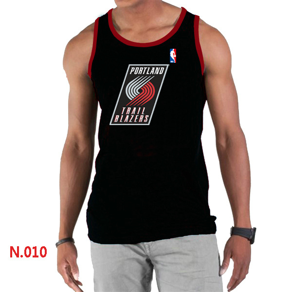 NBA Portland Trail Blazers Big & Tall Primary Logo men Black Tank Top