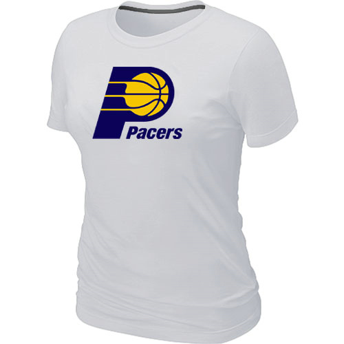 NBA Indiana Pacers Big & Tall Primary Logo White Womens T-Shirt 