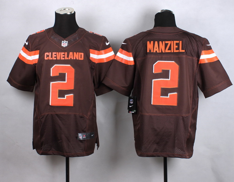 2015 NFL Cleveland Browns #2 Manziel Brown Elite Jersey