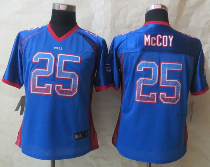 Women 2014 New Nike Buffalo Bills 25 McCoy Drift Fashion Blue Elite Jerseys