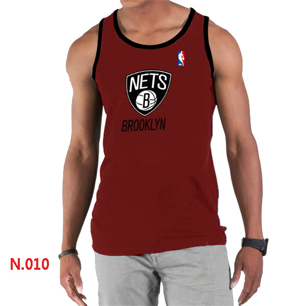 NBA Brooklyn Nets Big & Tall Primary Logo men Red Tank Top