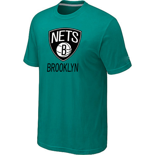 NBA Brooklyn Nets logo mens T-shirt Green