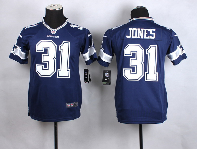 Nike Dallas Cowboys #31 Jones Blue Youth Jersey