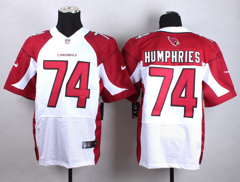 Nike Arizona Cardinals #74 Humphries White Elite Jersey