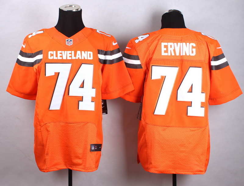 2015 NFL Cleveland Browns #74 Erving Orange Jersey