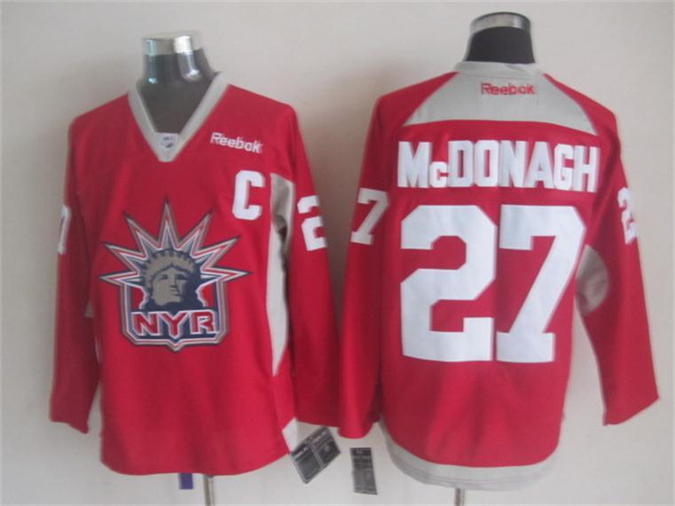 NHL New York Rangers #27 McDonagh Red Jersey