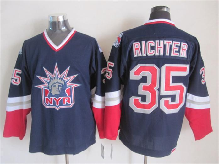 NHL New York Rangers #35 Richter Dark BlueCCM Jersey