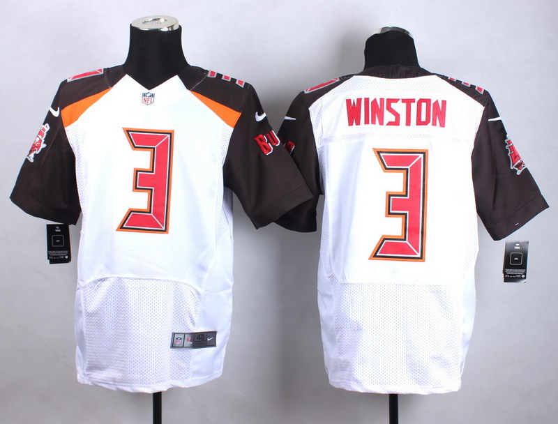 Nike Tampa Bay Buccaneers #3 Wilson White Elite Jersey