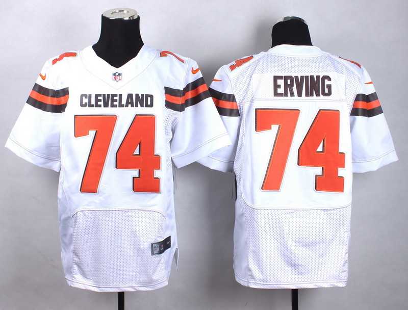 2015 NFL Cleveland Browns #74 Erving White Jersey