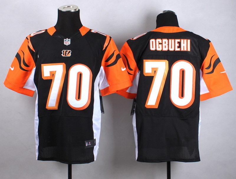 Nike Cincinnati Bengals #70 Ogbuehi Black Elite Jersey