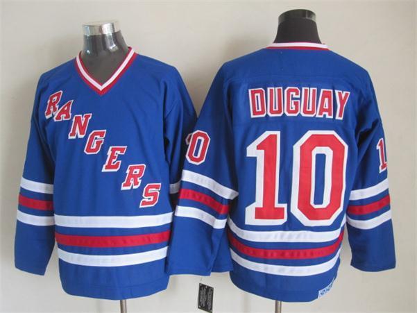 NHL New York Rangers #10 Duguay Blue Jersey