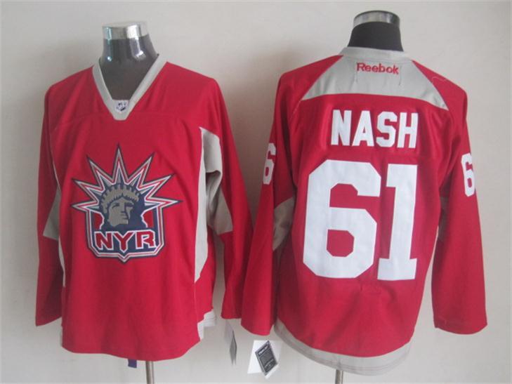 NHL New York Rangers #61 Nash Red Jersey
