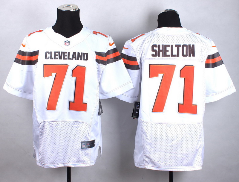 2015 NFL Cleveland Browns #71 Shelton White Jersey