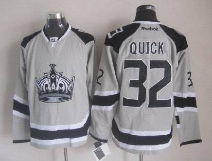 NHL Los Angeles Kings #32 Quick Grey Jersey