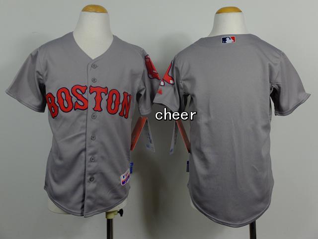 MLB Kid Jerseys Boston Red Sox blank grey Jerseys