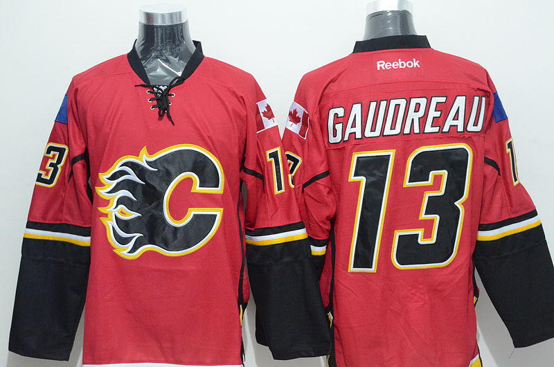 NHL Calgary flames #13 Gaudreau Red Jersey