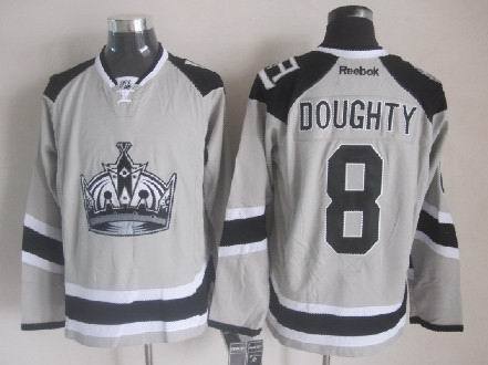 NHL Los Angeles Kings #8 Doughty Grey Jersey