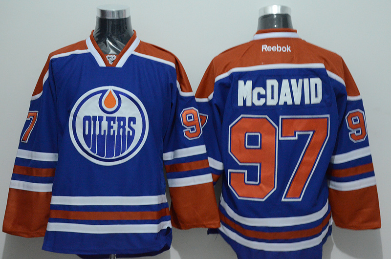 NHL Edmonton Oilers #97 McDavid Blue Jersey