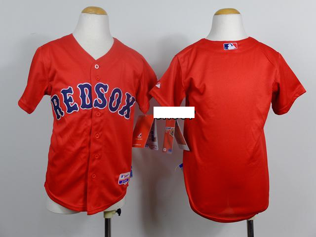 MLB Kid Jerseys Boston Red Sox blank red Jerseys