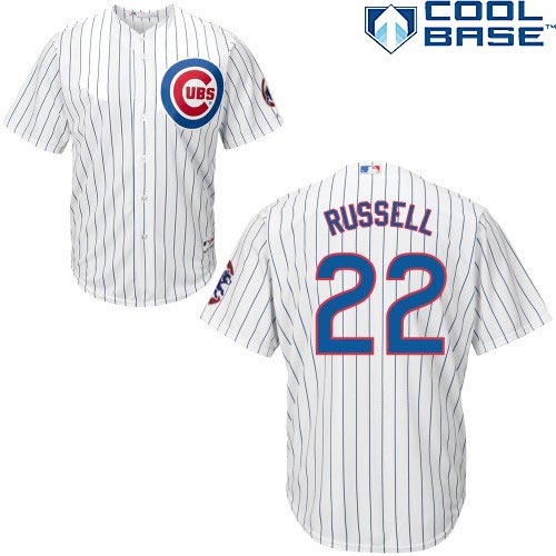 MLB Chicago Cubs #22 Russell White Pinstripe Jersey