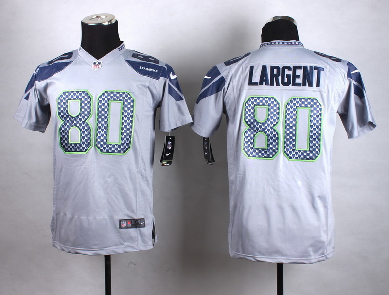 Nike Seattle Seahawks #80 Larrgent Grey Kids jersey