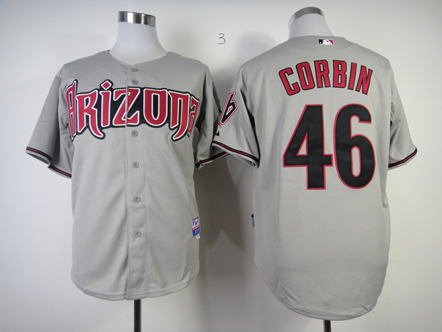 MLB Arizona Diamondbacks #46 Corbin Grey Jersey