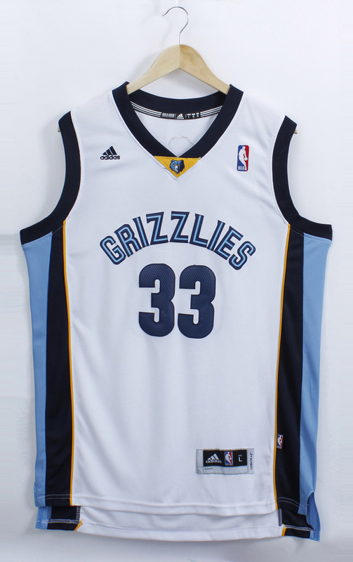 NBA Memphis Grizzlies #33 Marc Gasol White Jersey