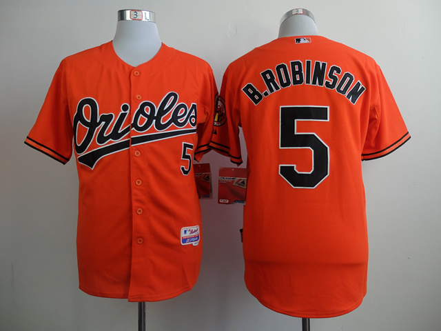 MLB Baltimore Orioles #5 B.Robinson Orange Jerseys
