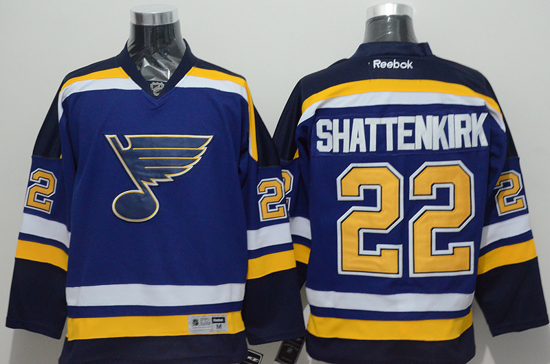 NHL St. Louis Blues #22 shattenkirk blue Jersey 
