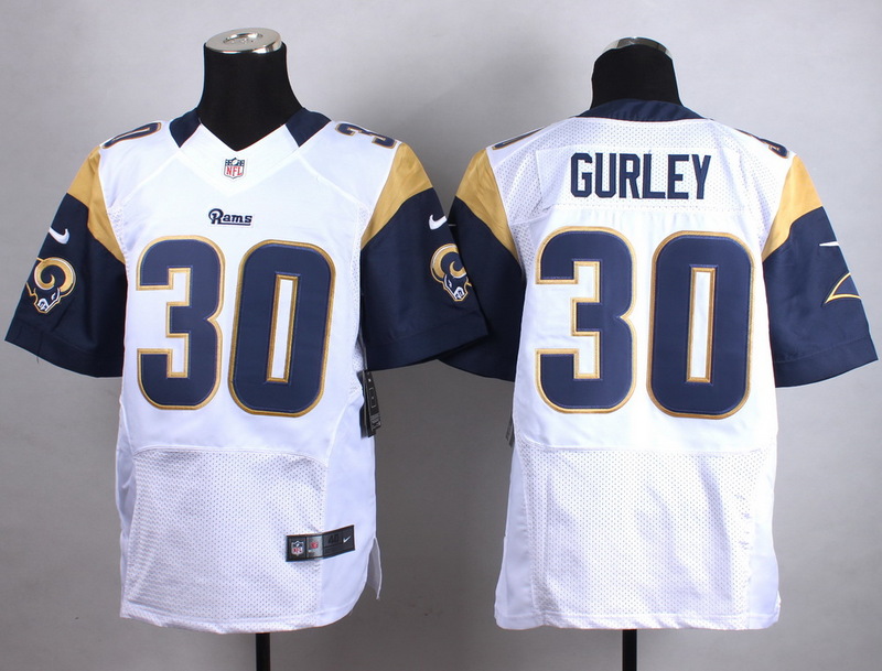 Nike St.Louis Rams #30 Todd Gurley White Elite Jersey