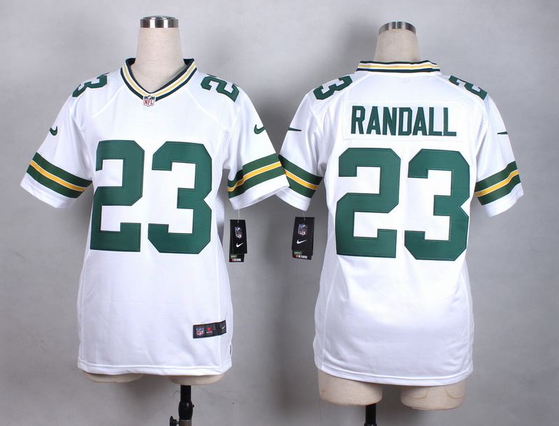 Nike Green Bay Packers #23 Randall White Women Jersey