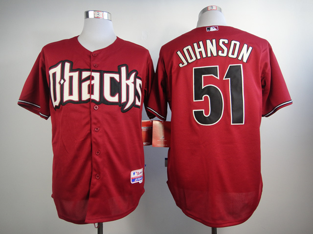 MLB Arizona Diamondbacks #51 Johnson Red Jersey