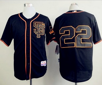 MLB San Francisco Giants 22 Jake Peavy Black Alternate Cool Base Jersey