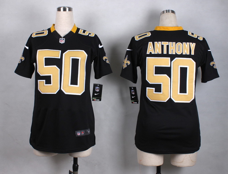 Nike New Orleans Saints #50 Anthony Black Women jersey