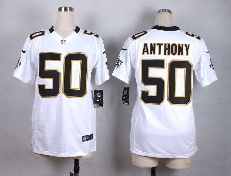 Nike New Orleans Saints #50 Anthony White Women Jersey