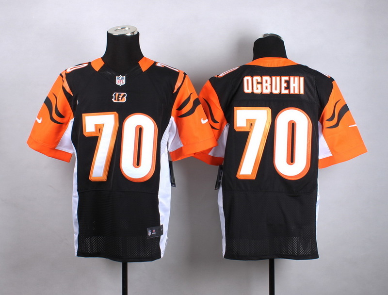 Nike Cincinnati Bengals #70 Ogbuehi Black Elite Jersey