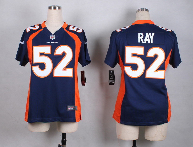 Nike Denver Broncos #52 Ray Blue Women jersey