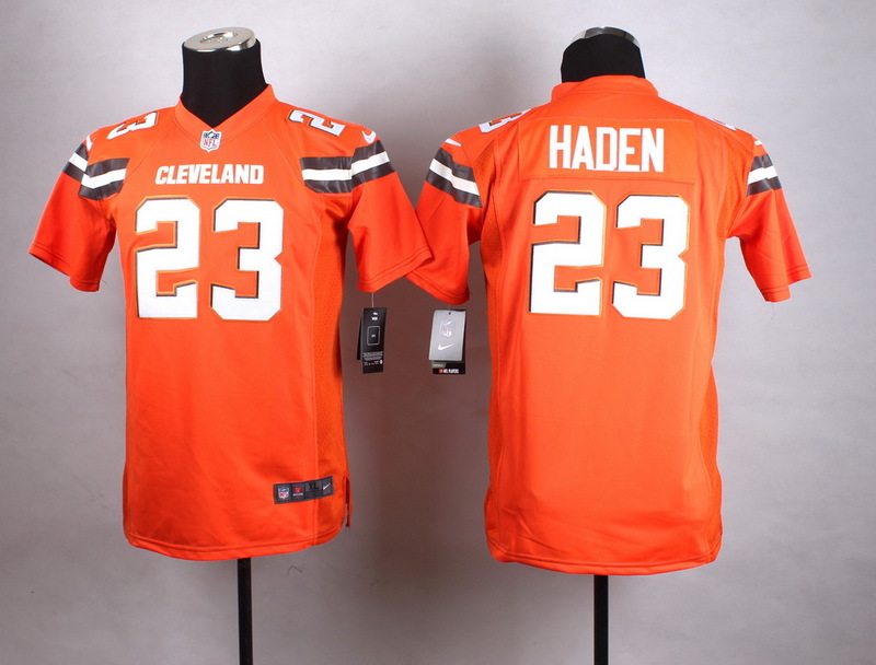 Nike Cleveland Browns #23 Haden Orange Kids Jersey
