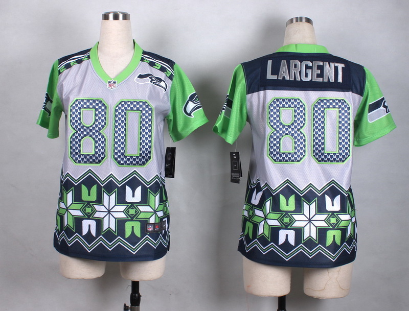 Nike Seattle Seahawks #80 Larrgent New Style Noble Fashion Women jersey