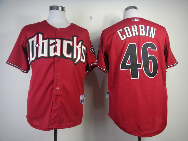 MLB Arizona Diamondbacks #46 Corbin Red Jersey