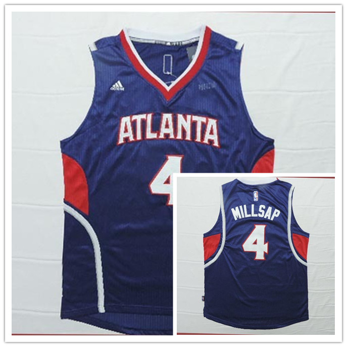 NBA Atlanta Hawks #4 Millsap New Blue Jersey