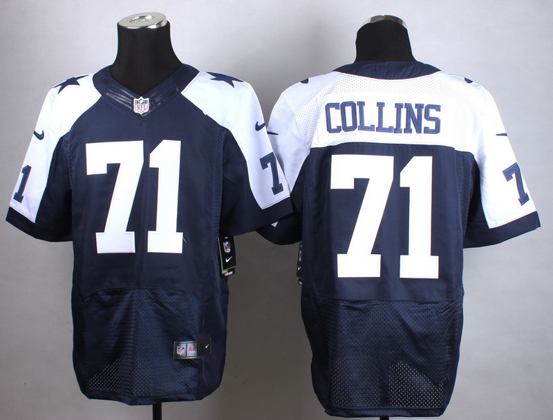 Nike Dallas Cowboys #71 Collins Thanksgiving Elite Jersey