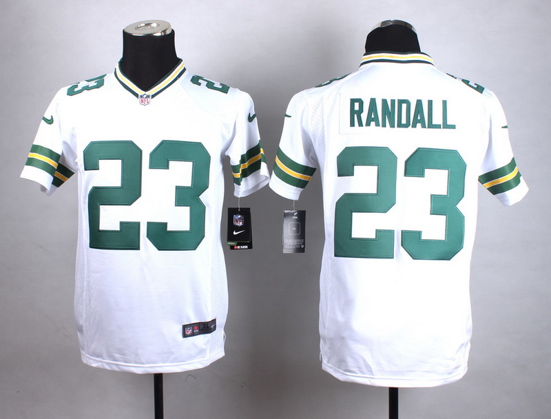 Nike Green Bay Packers #23 Randall White Kids Jersey