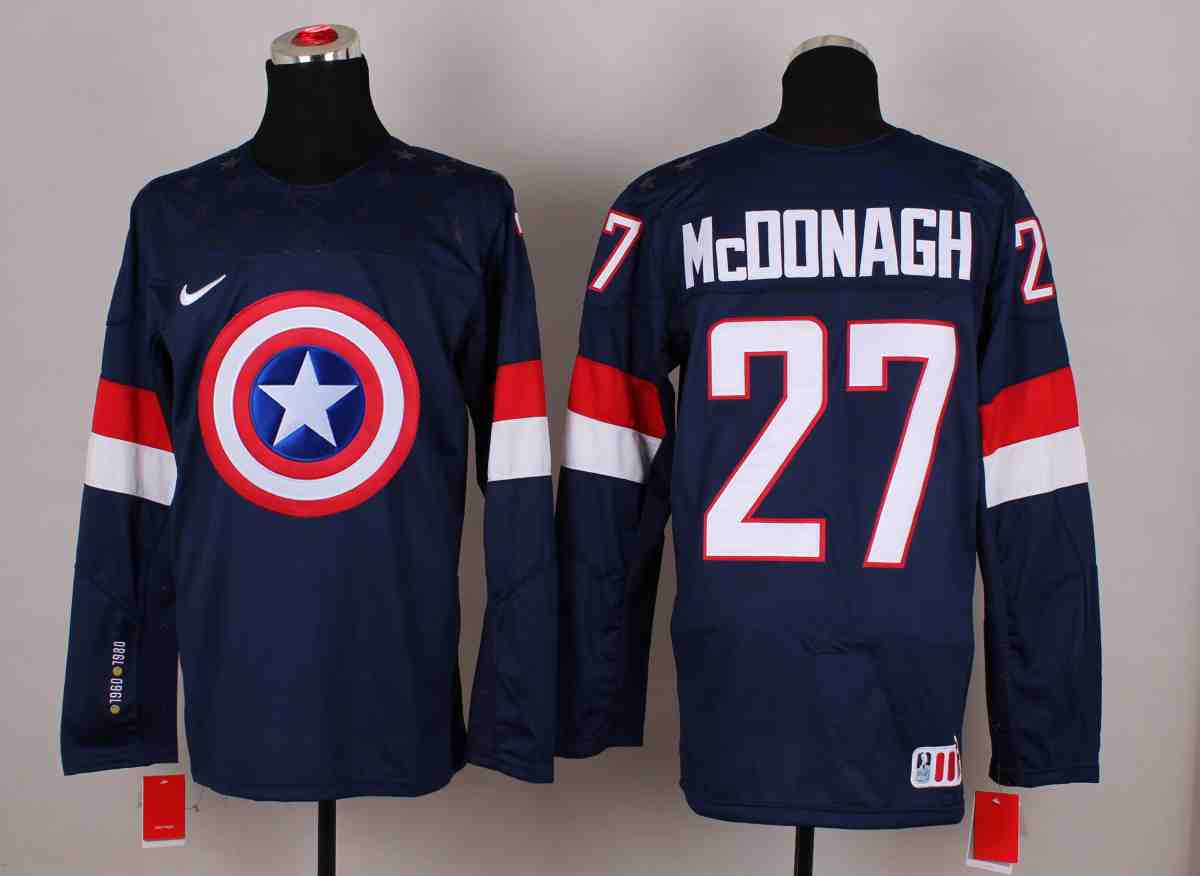 NHL #24 Wheeler Blue America Captain Jersey