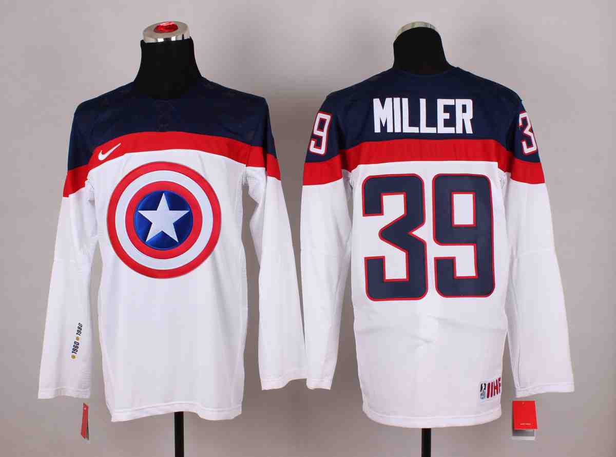 NHL Vancouver Canucks #30 Miller White America Captain Jersey